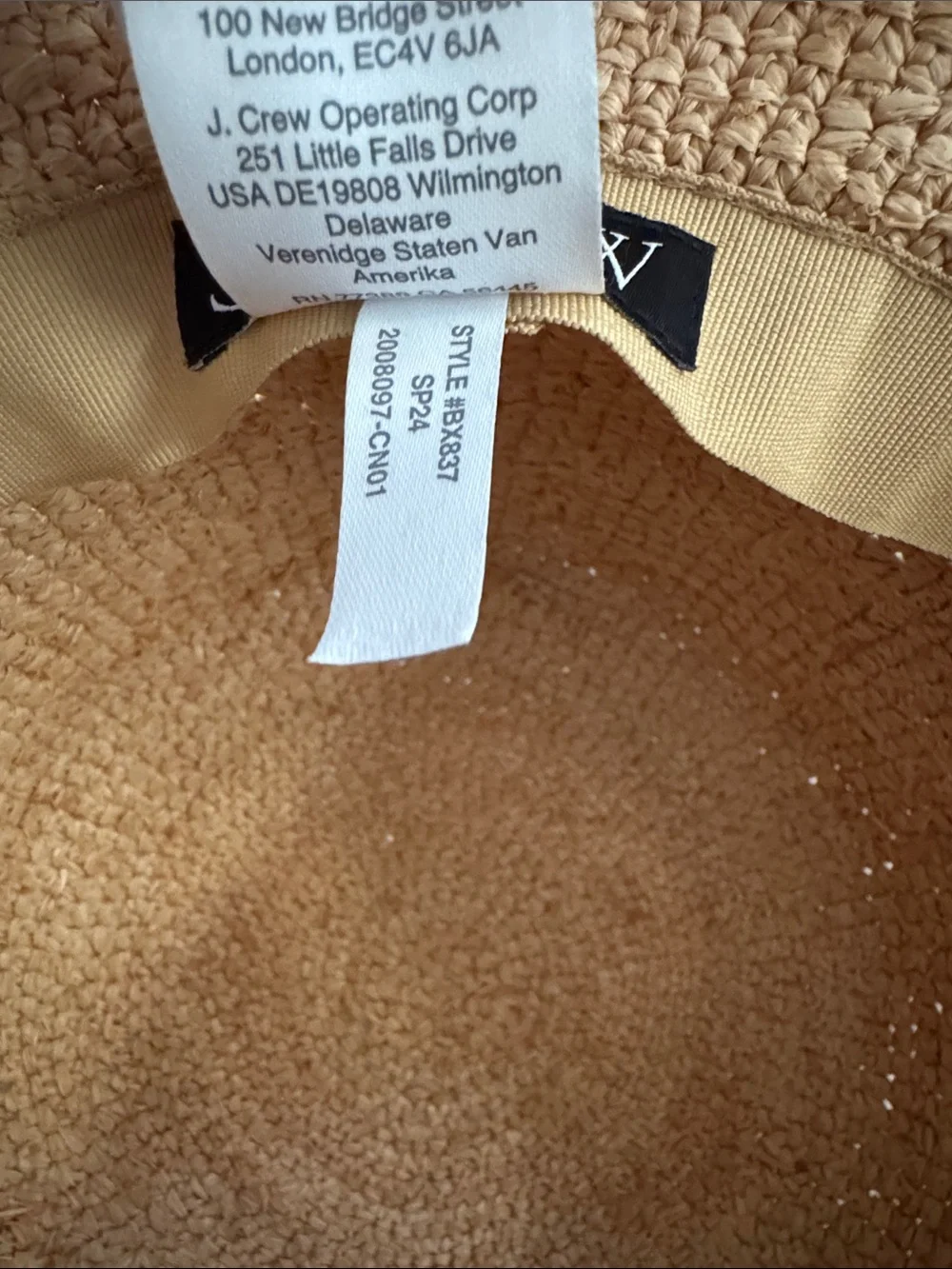 jcrew wide brim raffia bucket hat - Picture 6 of 9